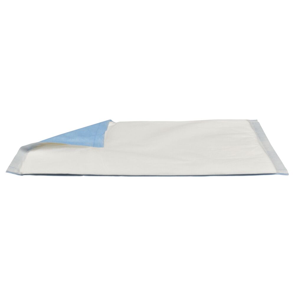 Absorberende bandasje, ABENA, 20x40cm, hvit, m/blå bakside, lateksfri, usteril