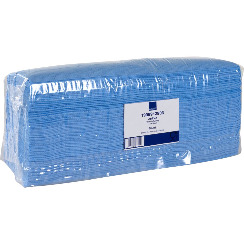 Allbruksklut, ABENA, 42X38cm, 1-lags, 10,8 interfold, blå, nonwoven/viskose