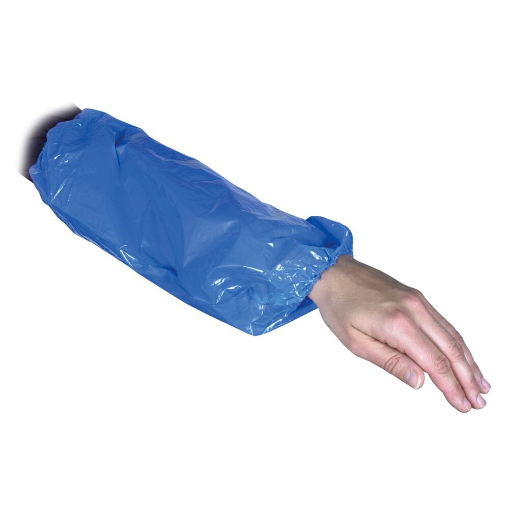 Armmansjett, ABENA, 40x20cm, 20 my, blå, LDPE, usteril håndlaget