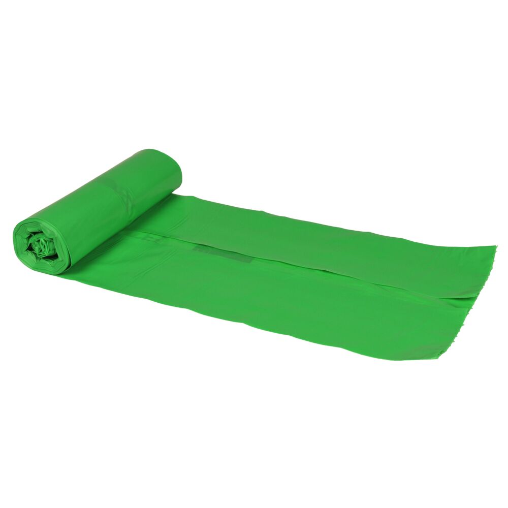 Avfallssekk, ABENA, Grønn, 60 l, 55x103cm, 35my, LDPE/virgin, 10stk/rl