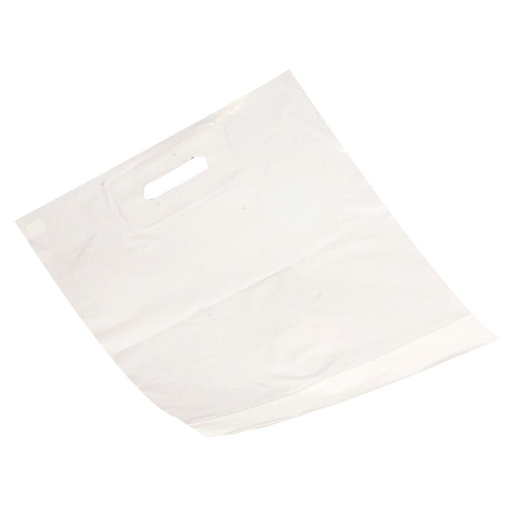 Bærepose, 35 l, 55x60cm, hvit, LDPE/virgin