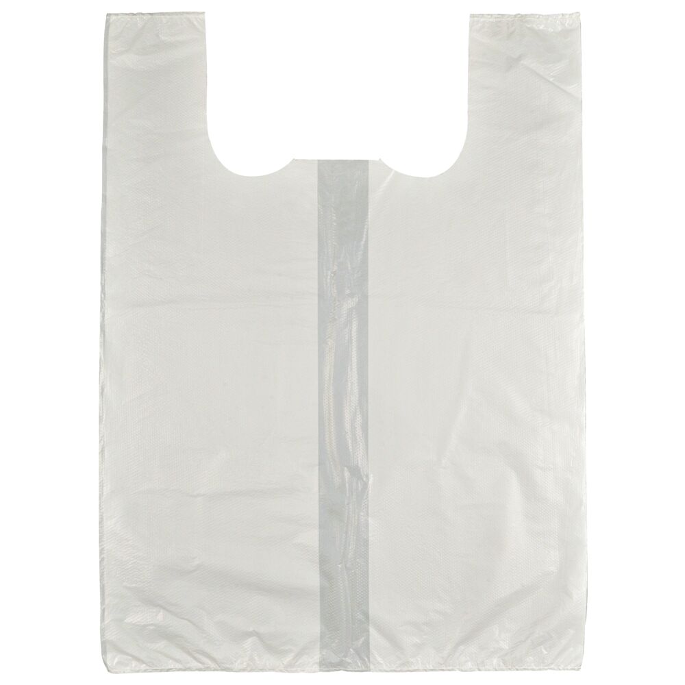 Bærepose, 40 l, 56x76cm, hvit, HDPE/virgin, på blokk
