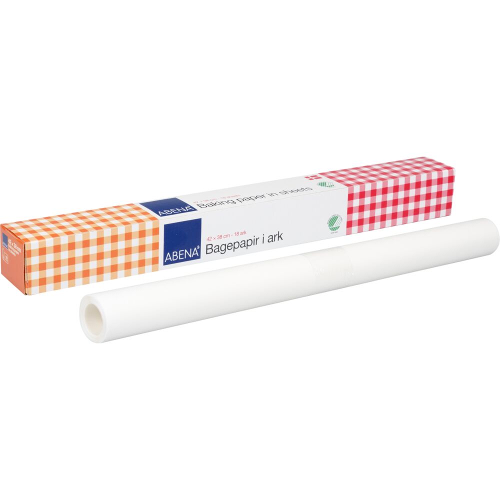 Bakepapir, ABENA, 42x38cm, bleket, papir, 18 ark