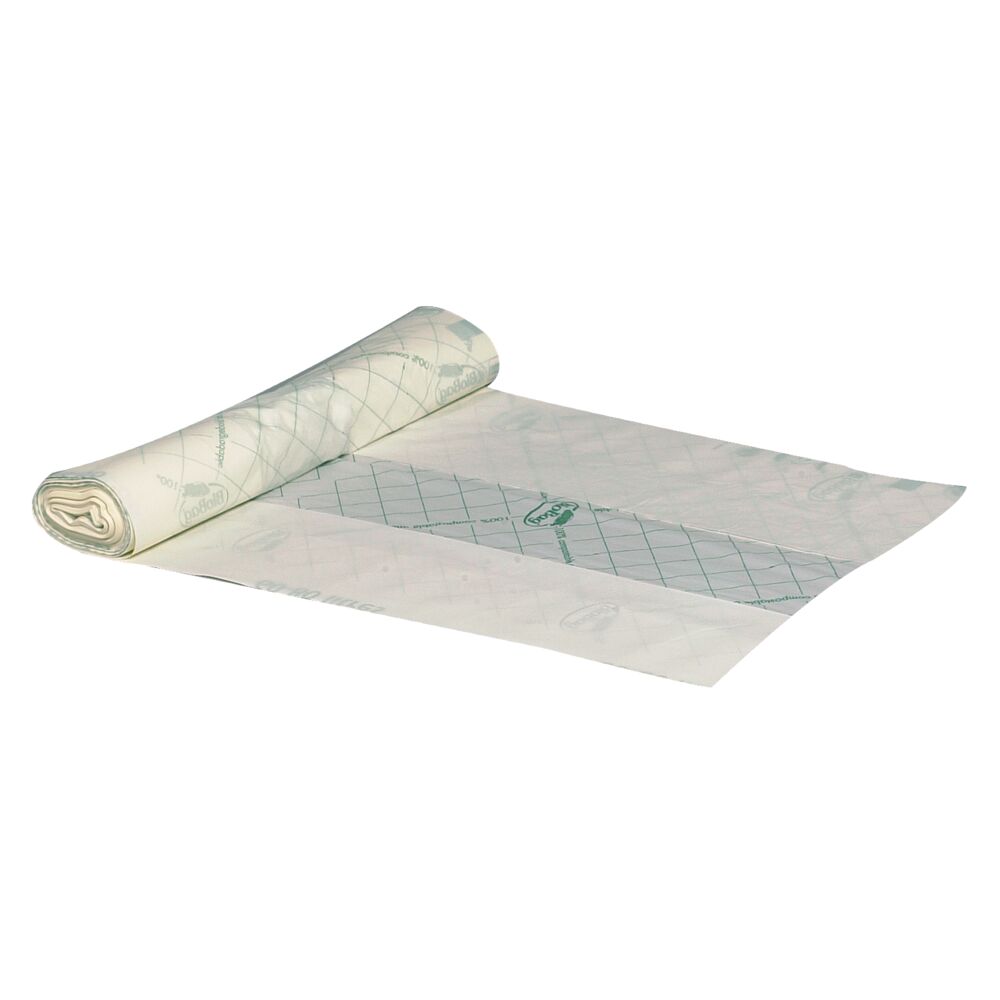 Biopose, Transparent grønn, 60-80 l, 82x105cm, 18my, 20stk/rl