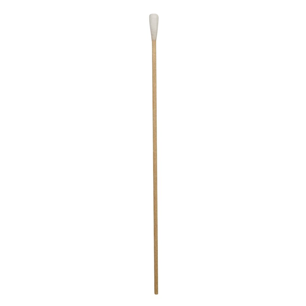 Bomullspinne, 15cm, tre, bomull i en ende, usteril, 100 stk.