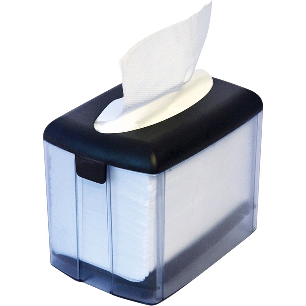 Borddispenser, Tuscany SystemOne, sort, plast, til interfold servietter