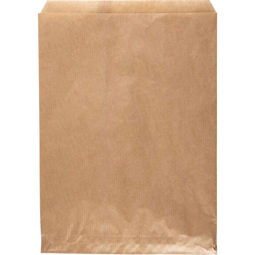 Brødpose, 28x21cm, 40 g/m2, brun, papir, uten vindu