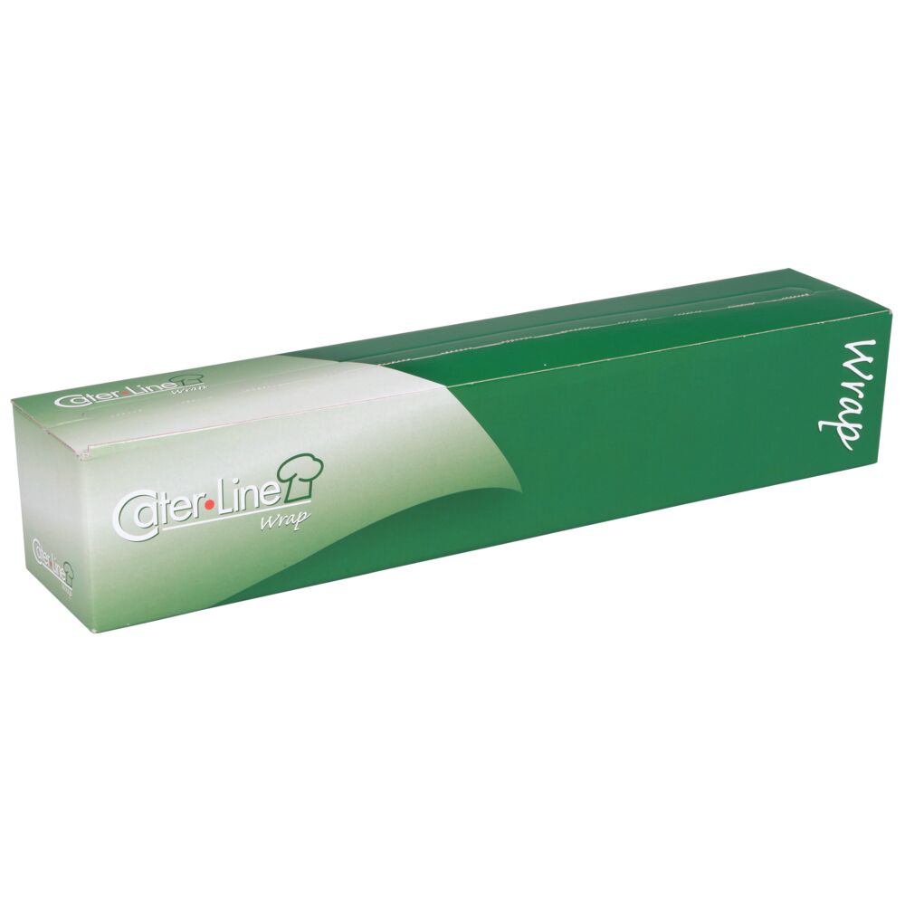 Clingfilm, ABENA Cater-Line, 300m x 45cm, 9 my, klar, PE, i cut-box, uperforert