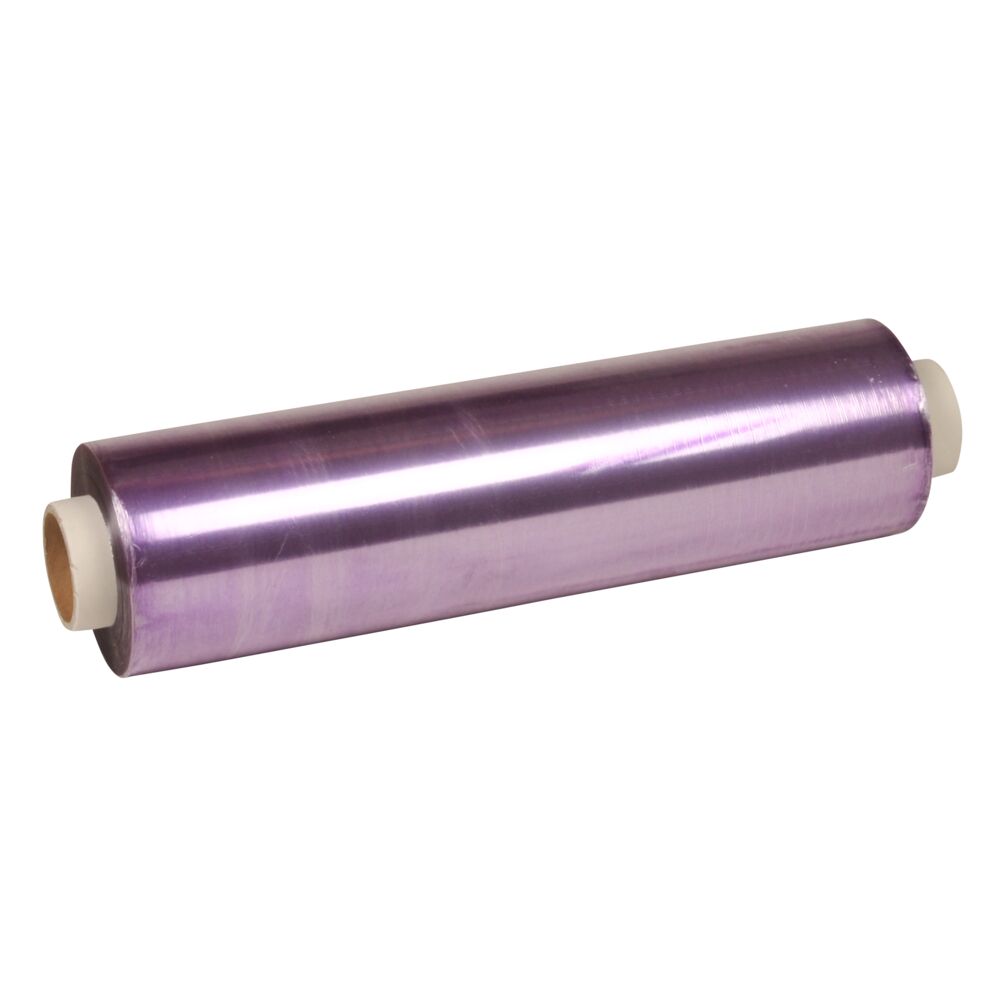 Clingfilm, ABENA Cater-Line, 500m x 40cm, lilla, PVC, varmebestandig, perforert for hver 40 cm