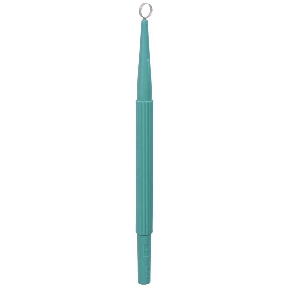 Curette, KAI, 15cm, Ø7mm, grønn, rustfritt stål, steril, engangs