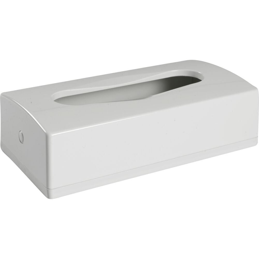 Dispenser, 27x14cm, hvit, plast, ansiktsservietter