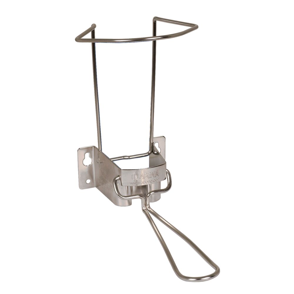 Dispenser, Abena, 1000 ml, stål, til stand-back flasker, med 14 cm arm