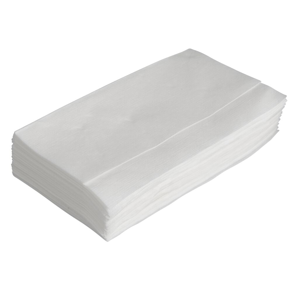 Dispenserserviett, 1-lags, nova fold, 33x32cm, hvit, nyfiber
