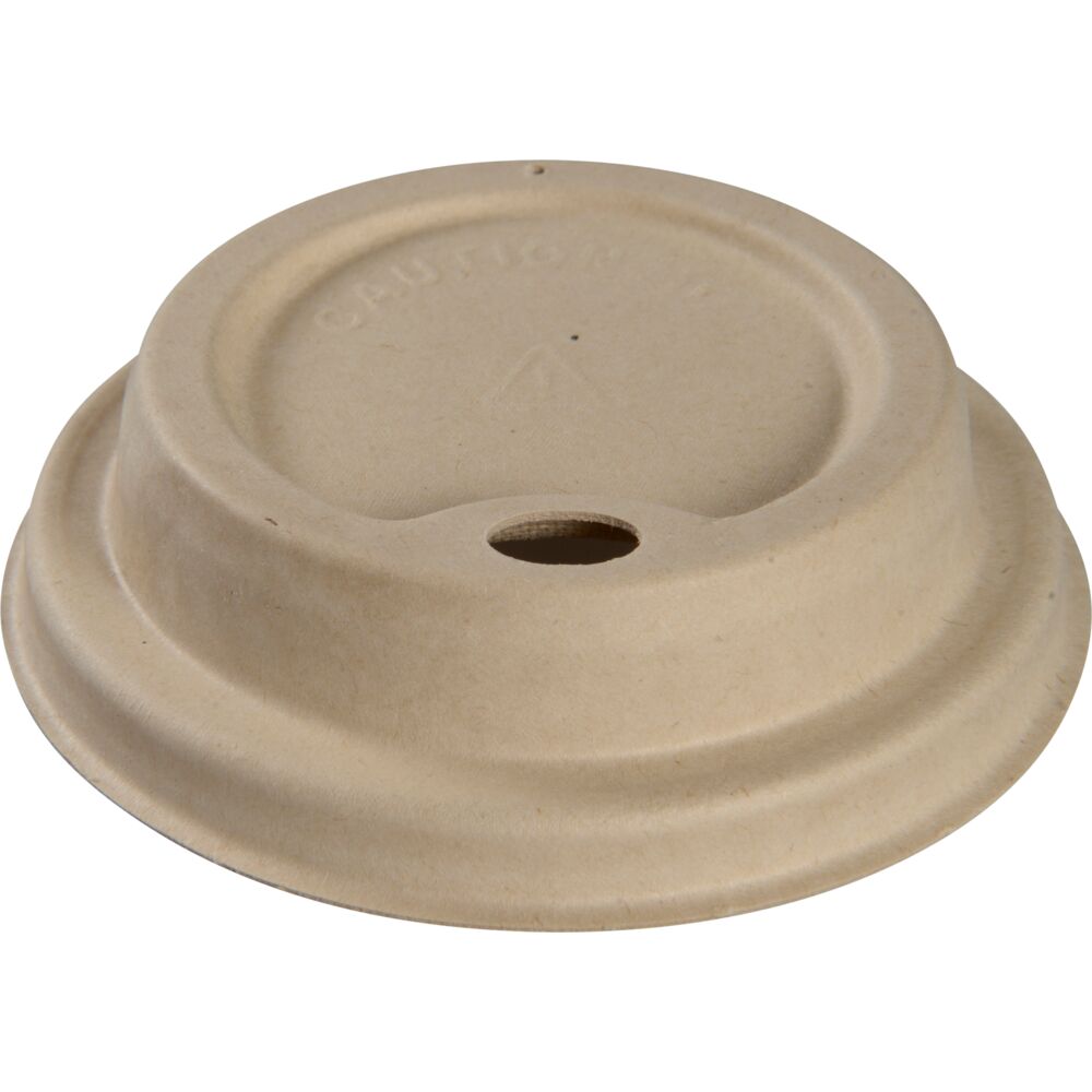 Drikkelokk, ABENA Gastro, Ø8cm, brun, bagasse
