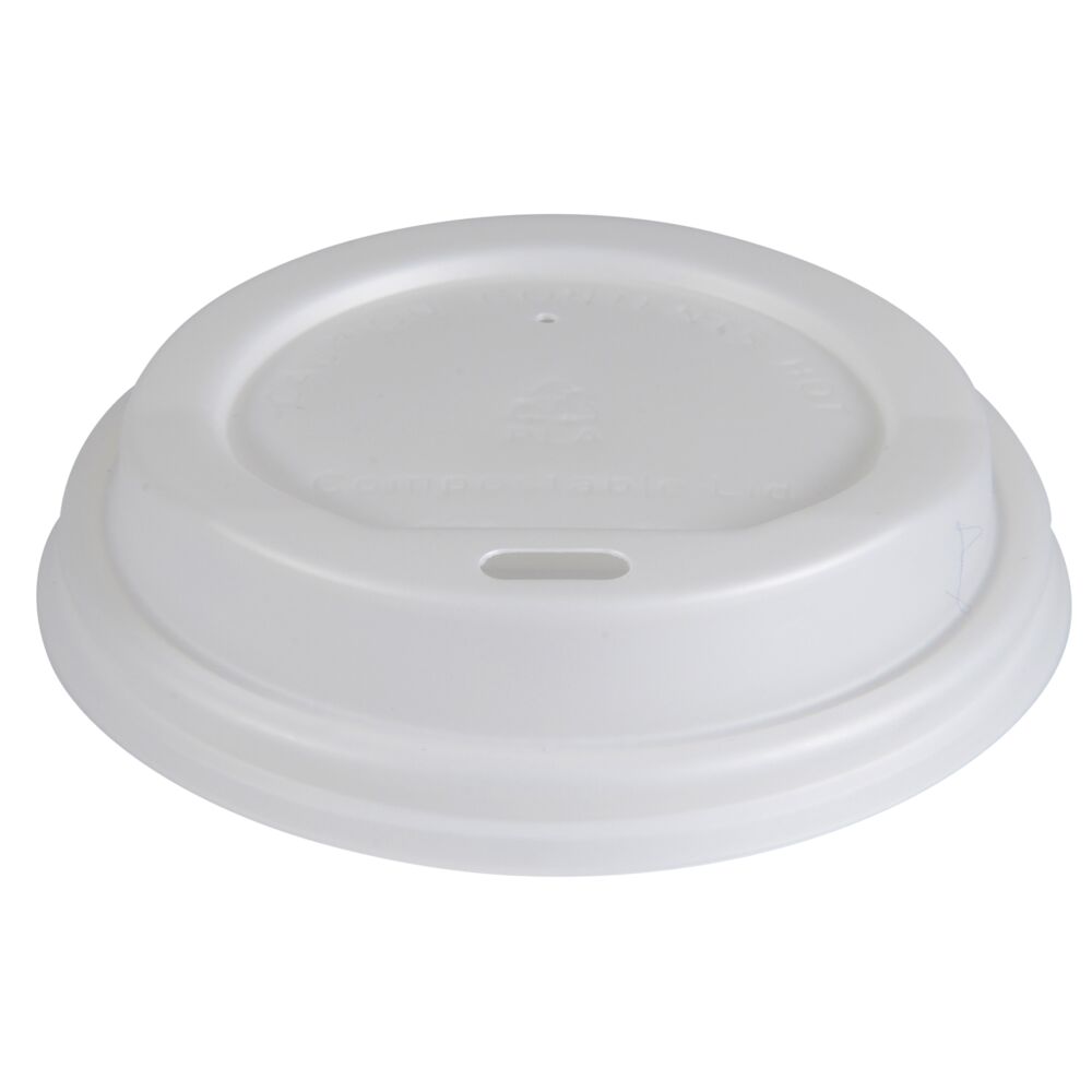 Drikkelokk, ABENA Gastro, Ø9cm, hvit, CPLA