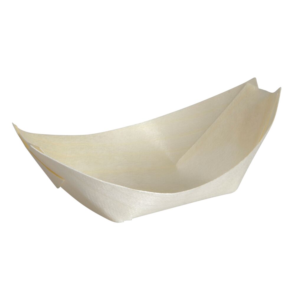 Engangsskål, ABENA Gastro, 11,5x7x3cm, natur, tre, biologisk nedbrytbar