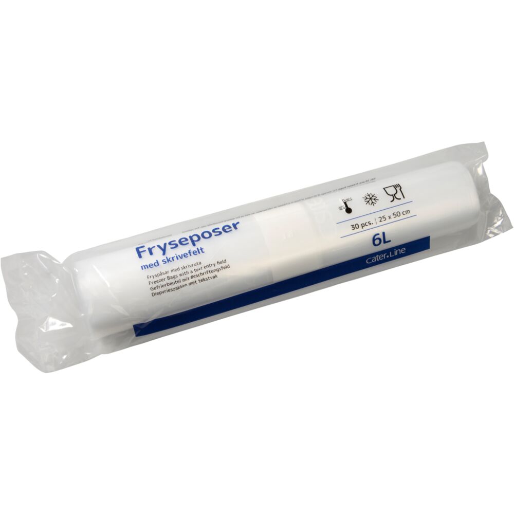 Frysepose, ABENA Cater-Line, 6 l, 25x50cm, klar, LDPE/LLDPE/virgin