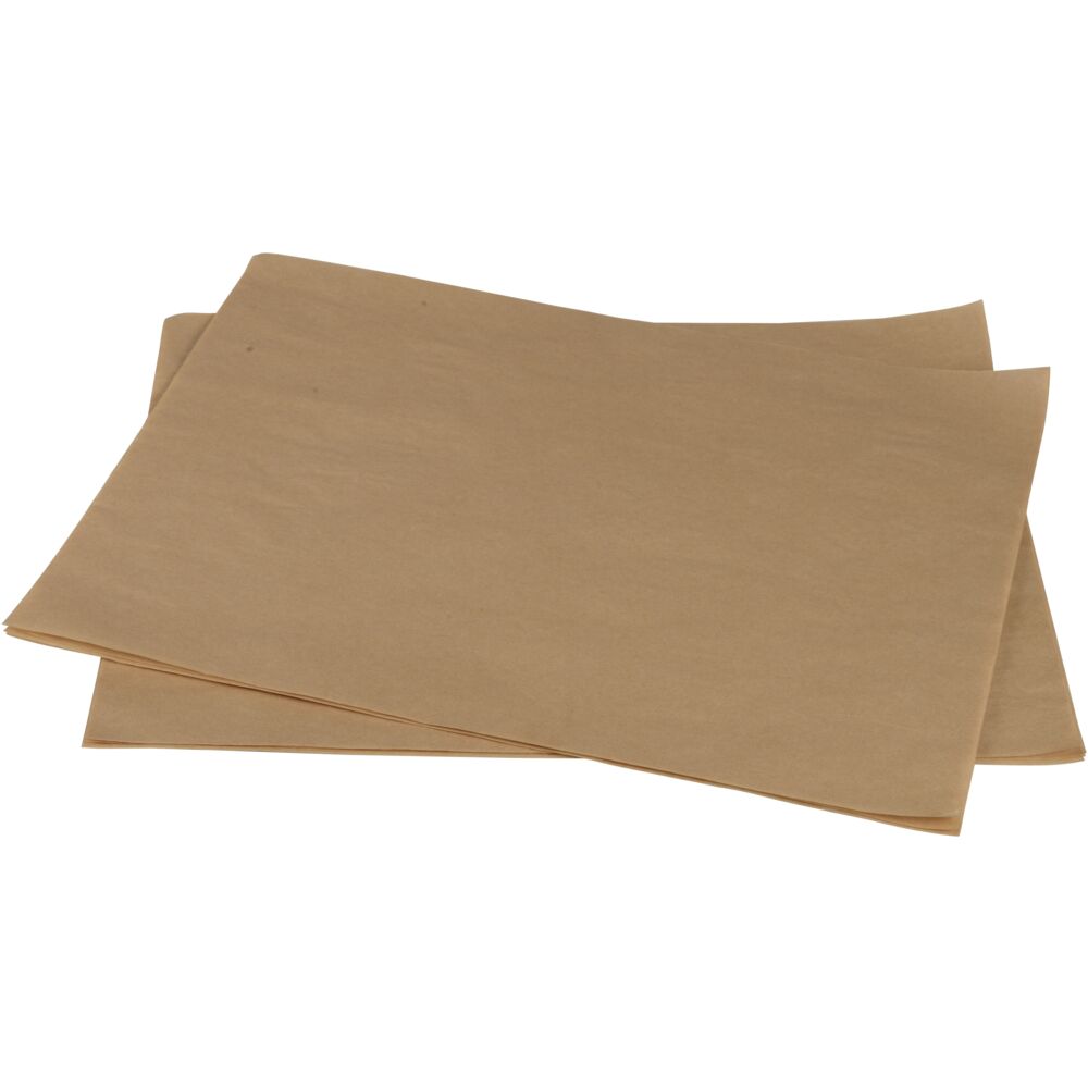 Hamburgerpapir, 30x40cm, ubleket, 500 ark, uten trykk