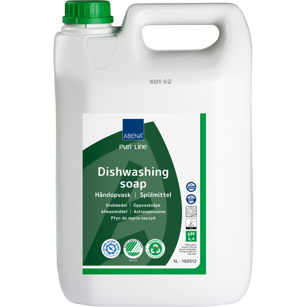 Håndoppvask, ABENA Puri-Line, 5 l, uten farge og parfyme