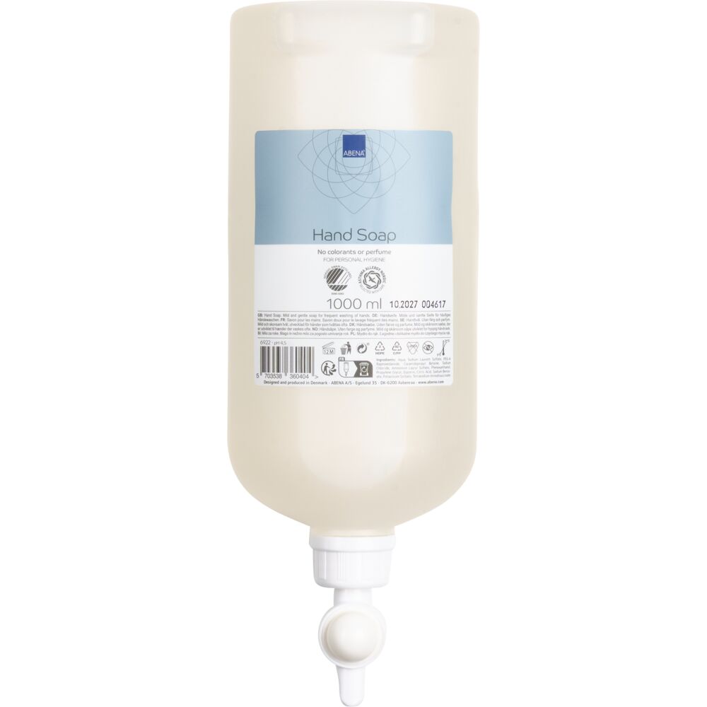Håndsåpe, ABENA, 120 ml, uten farge og parfyme