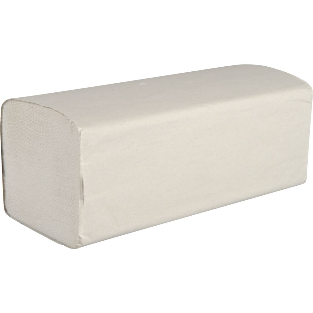 Håndtørk, ABENA Excellent, V-fold, 2-lags, 21x25cm, hvit, nyfiber, bred