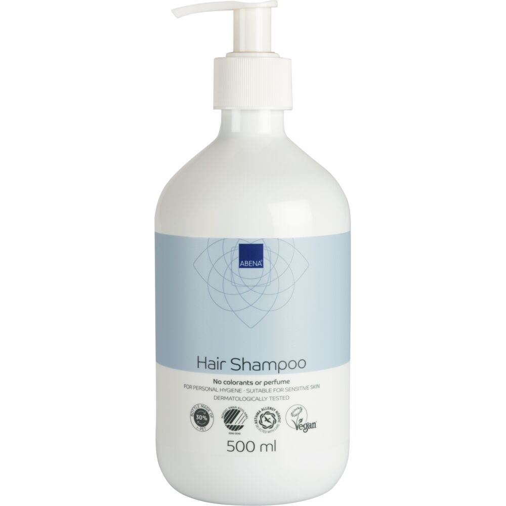 Hårshampoo, ABENA, 500 ml, uten farge og parfyme