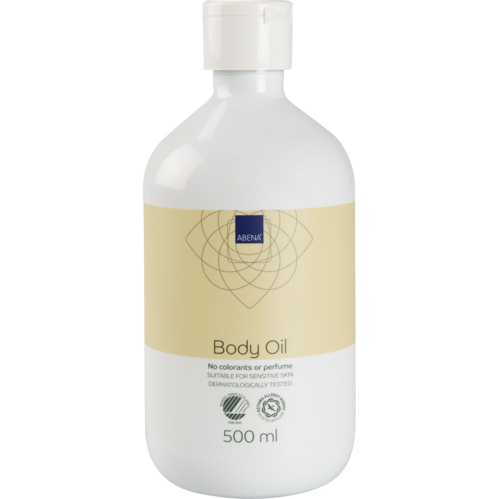 Hudpleieolje, ABENA, 500 ml, uten farge og parfyme