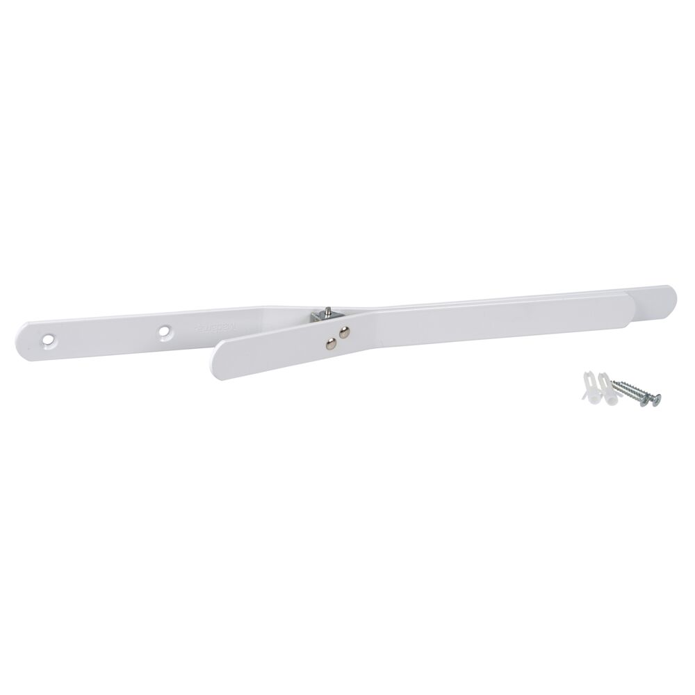 Hygieneposeholder, Hvit, 36cm, lakkert aluminium, forberedt til veggmontering