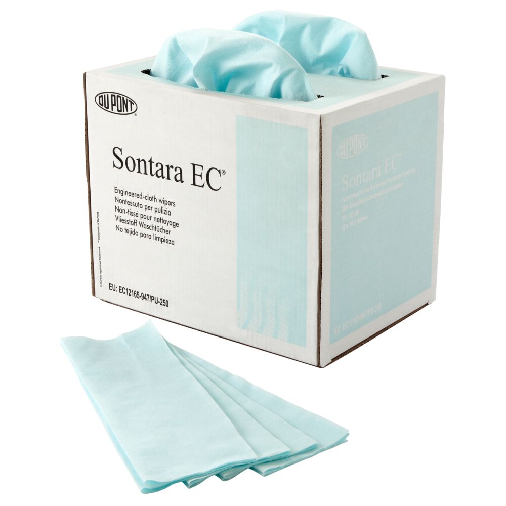 Industriaftørring, Sontara EC, 1-lags, 42x30,5cm, turkis, nyfiber/polyester