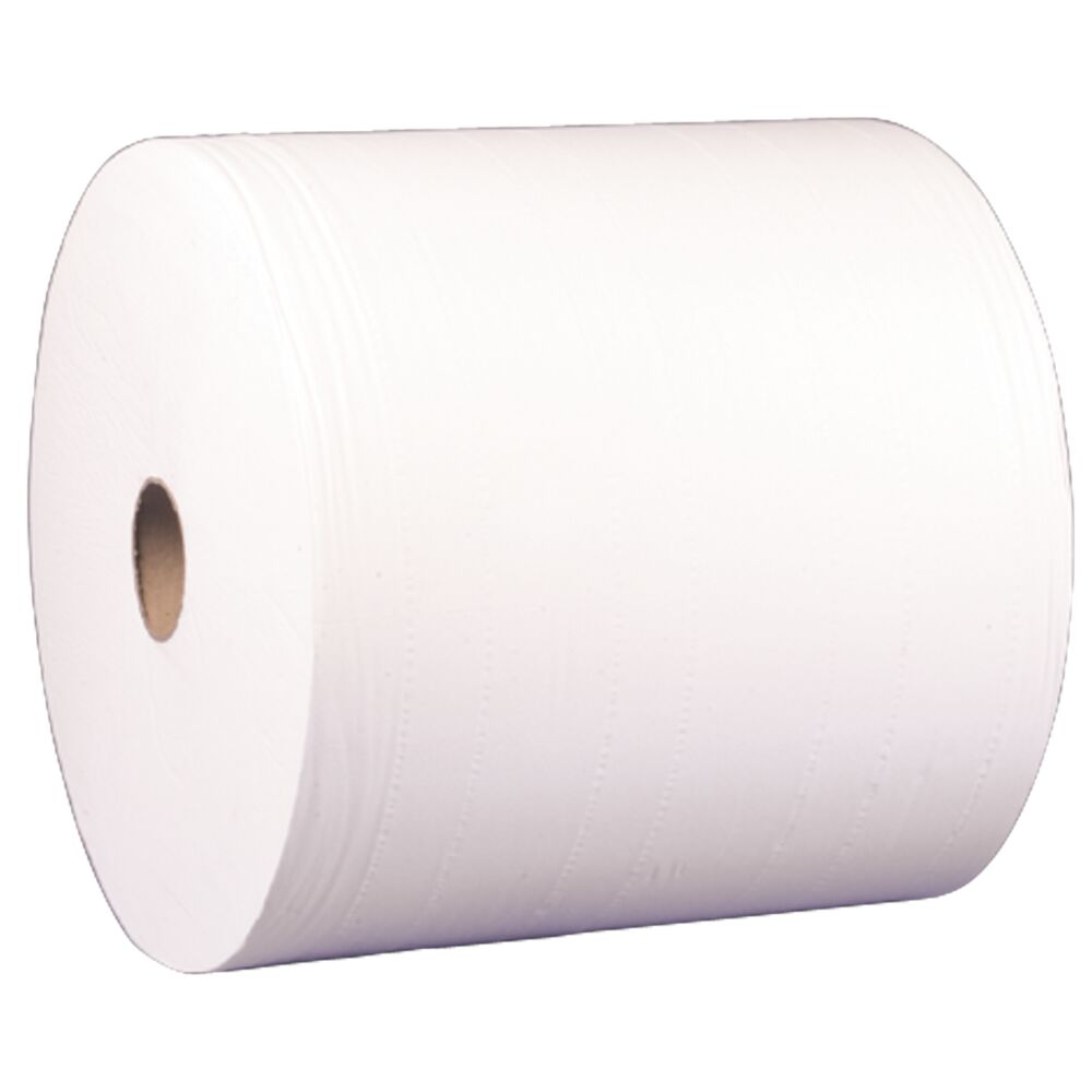 Industrirull, ABENA Excellent, 2-lags, 380m x26,5cm, hvit, nyfiber, Ø33cm