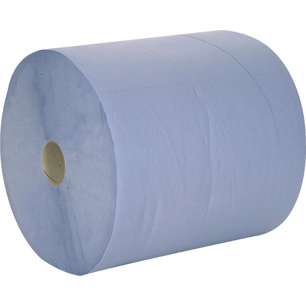 Industrirull, Nøytral Excellent, 2-lags, 360m x36cm, blå, nyfiber, Ø27cm