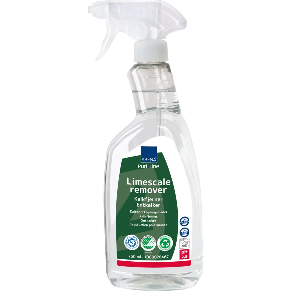 Kalkfjerner, ABENA Puri-Line, 750 ml, klar-til-bruk, uten farge og parfyme