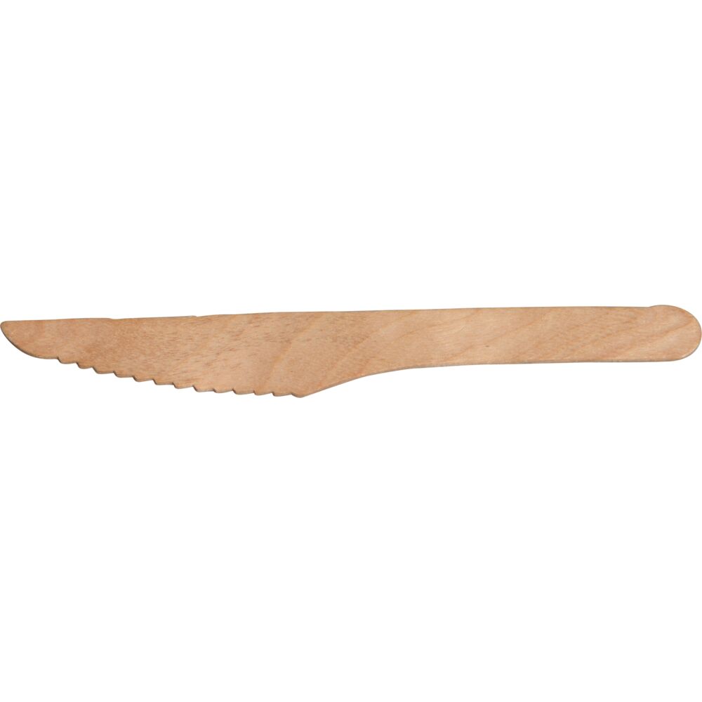 Kniv, ABENA Gastro, 16,5cm, brun, bjørketre/voks, komposterbar