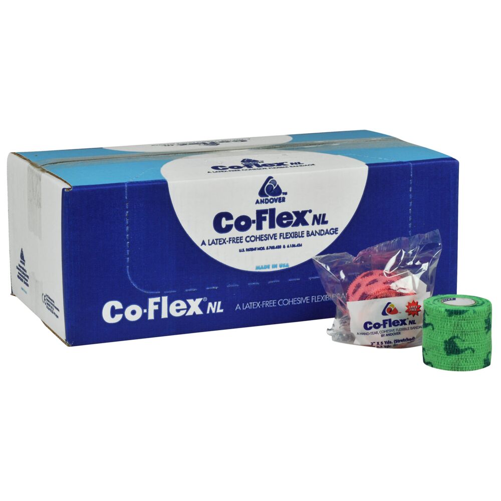 Kortelastisk kompresjonsbind, Coflex NL, 4,5m x 5cm, med barnemotiver, selvklebende