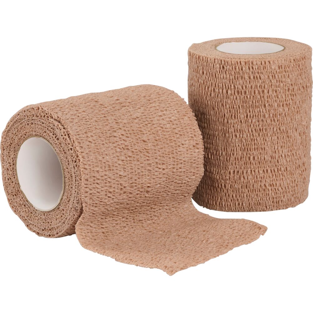 Kortelastisk kompresjonsbind, Coflex NL, 4,5m x 7,5cm, beige, selvklebende