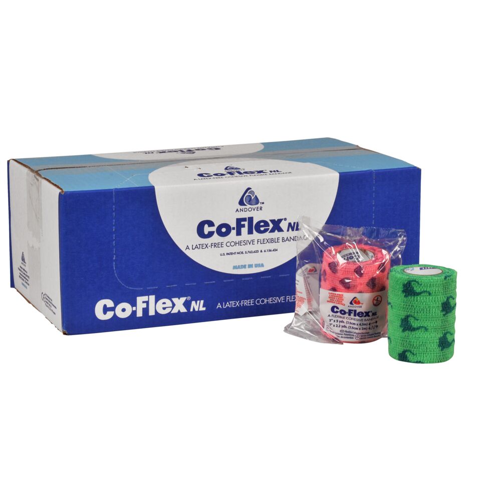Kortelastisk kompresjonsbind, Coflex NL, 4,5m x 7,5cm, med barnemotiver, selvklebende