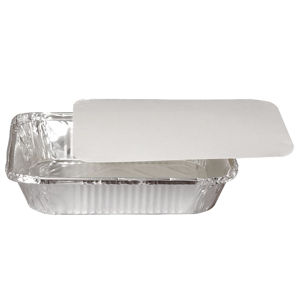 Lokk, 25,2x31,3cm, hvit, papp/aluminium, til 1/2 gastro aluform