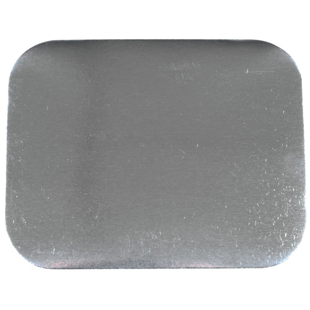 Lokk til aluform, 14x11,8cm, hvit, papp/aluminium