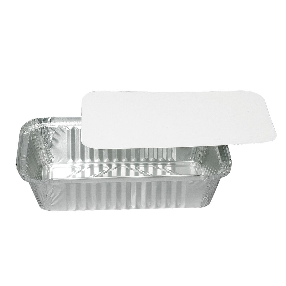 Lokk til aluform, ABENA Cater-Line, 20x13,5cm, hvit, aluminium/papp