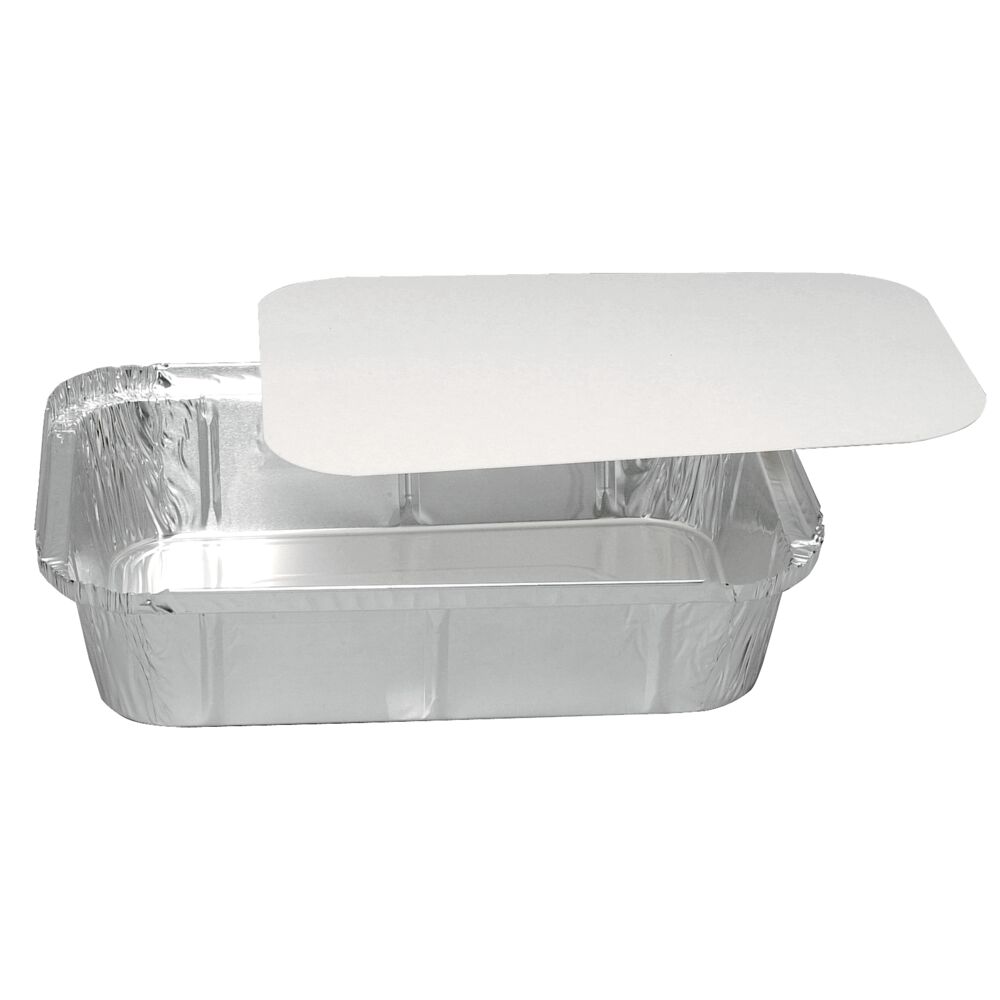 Lokk til aluform, ABENA Cater-Line, 25,1x18,5cm, hvit, papp/aluminium