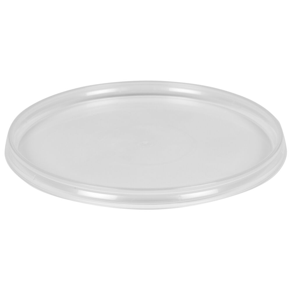 Lokk til plastbeger, Ø122mm, klar, PP, 1-roms