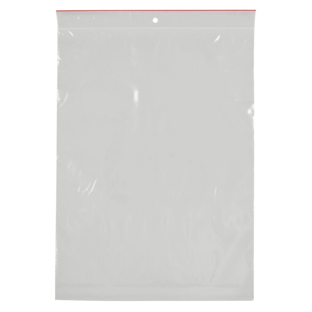 Lynlåspose, klar, LDPE/virgin, 23x32cm, med skrivefelt