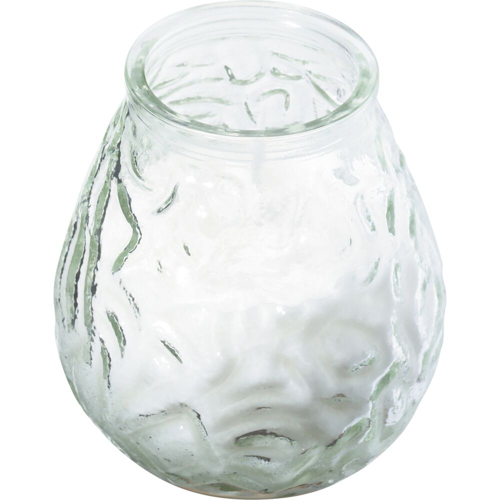 Lyslykt, Bolsius, 10,5cm, Ø9,5cm, klar, parafin, 70 timer, i glassbeholder