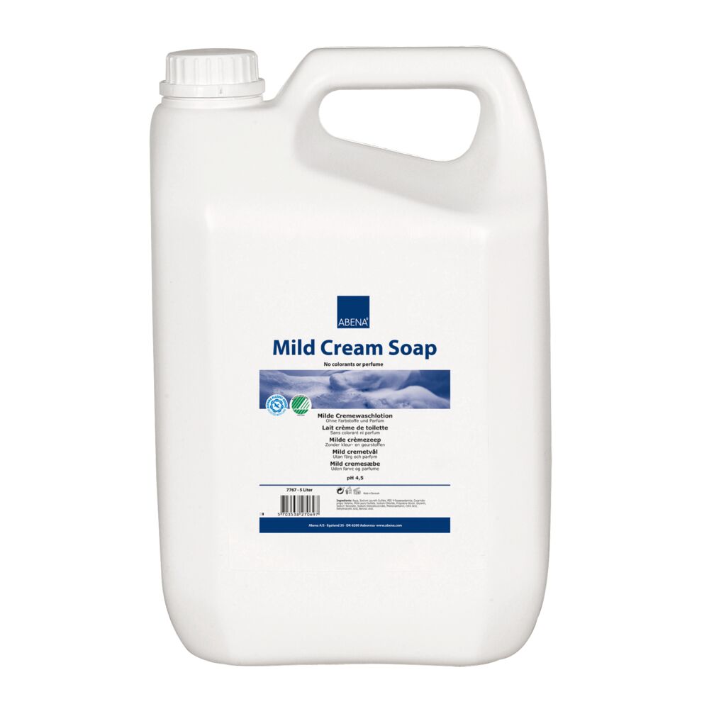 Mild Kremesåpe, ABENA, 5000 ml, uten farge og parfyme