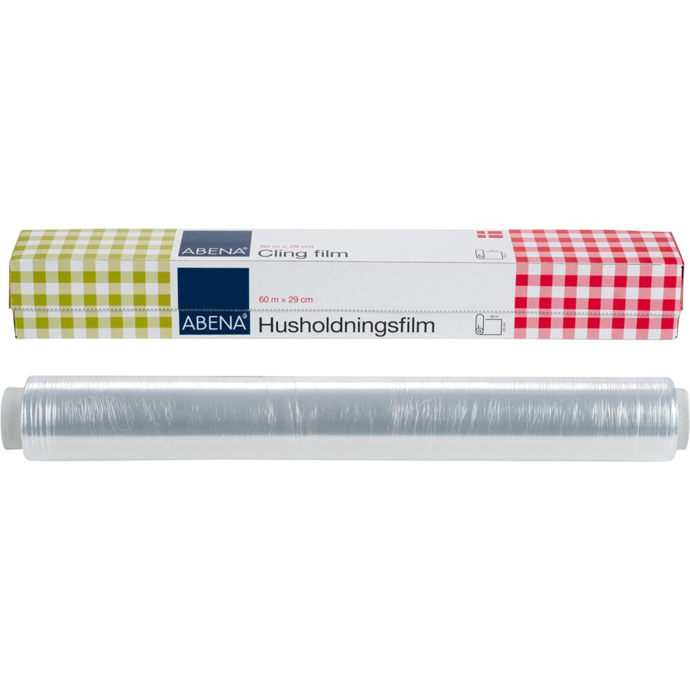 PE film, ABENA, 60m x 29cm, klar, PE, uperforert