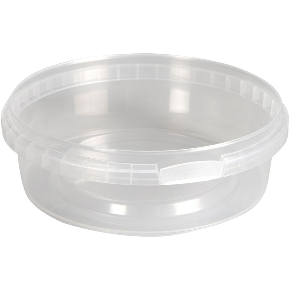Plastbeger, 3,8cm, Ø122mm, 250 ml, klar, PP, 1-roms