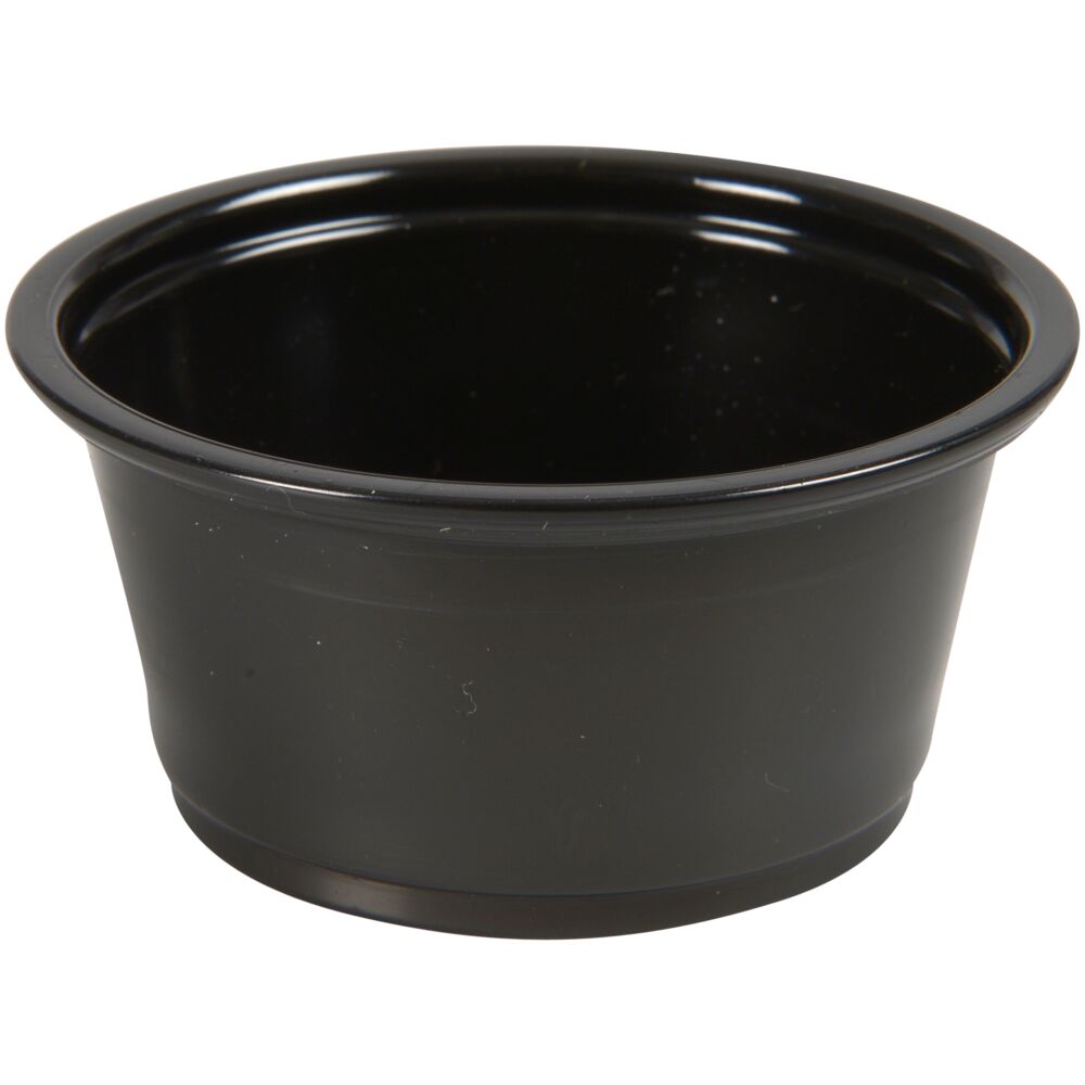 Porsjonsbeger, ABENA Cater-Line, 3cm, Ø6,2cm, 60 ml, 60 ml, sort, PP