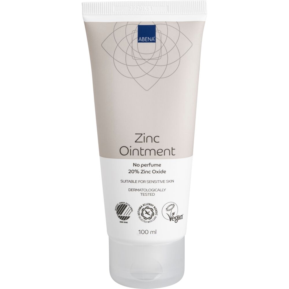 Sinksalve, ABENA, 100 ml, uten farge og parfyme, 20% sink