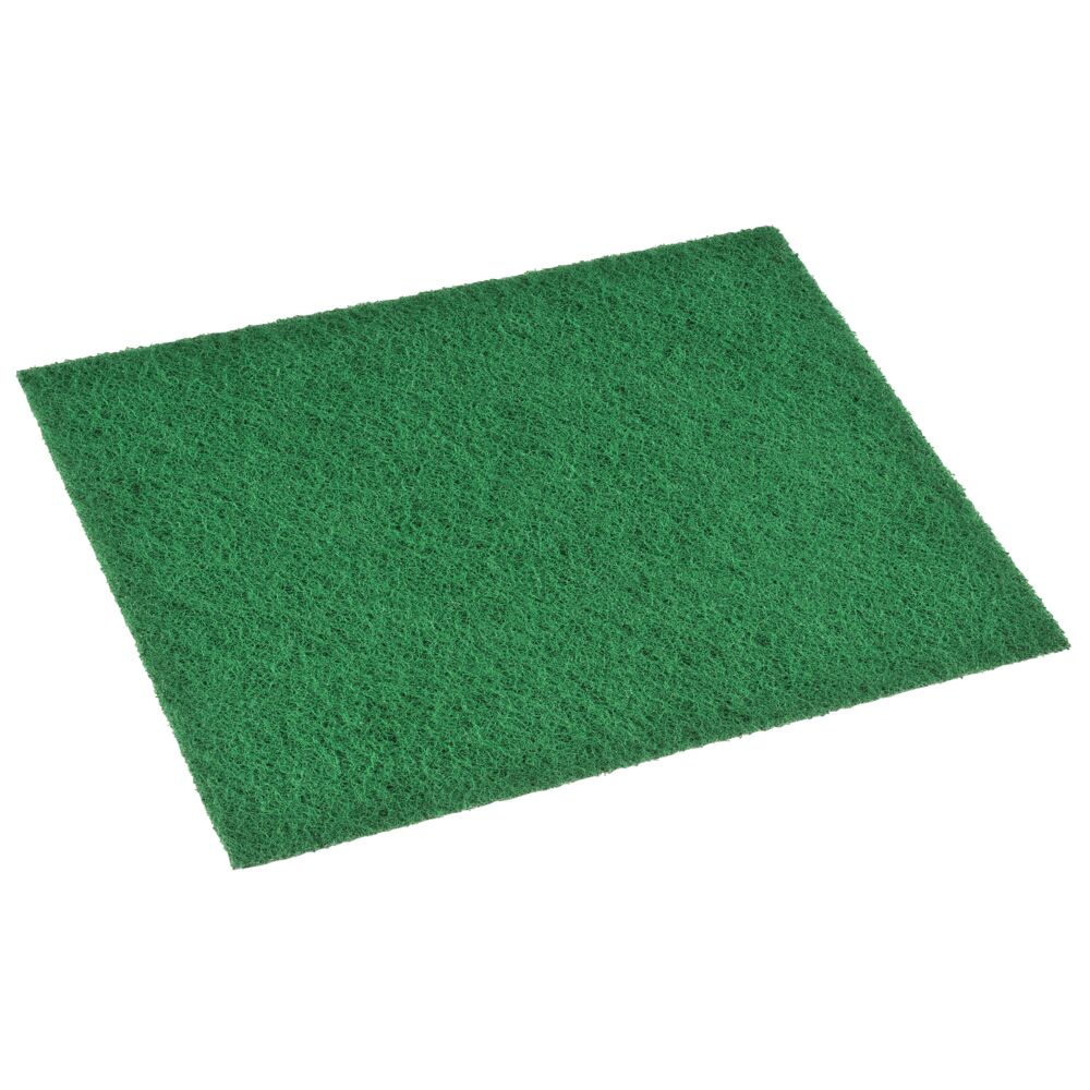 Skuresvamp, 22,5x15x0,8cm, grønn, nylon/polyester, medium skureeffekt