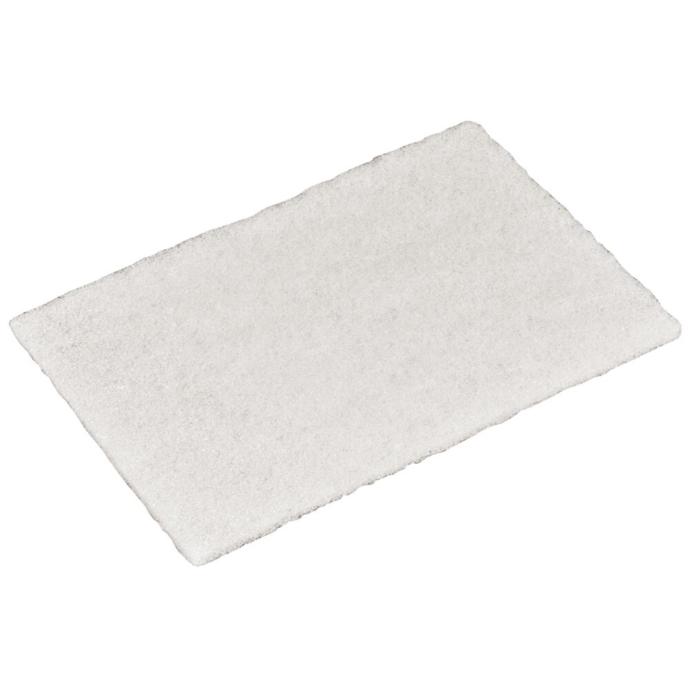 Skuresvamp, 22,5x15x0,8cm, hvit, polyester, fin skureeffekt, ripefri